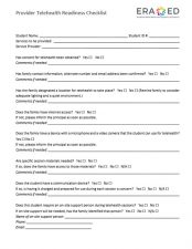 Provider Telehealth Readiness Checklist - ERA ED